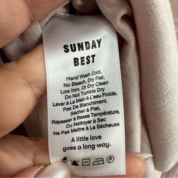 Aritzia Sunday Best Carly Tank Mini Dress in Pink Sz XS - Picture 8 of 9